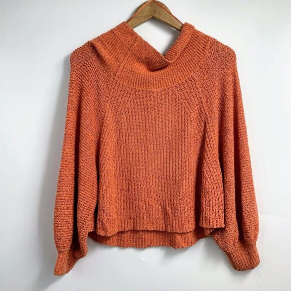 Free People Women's Edessa Off Shoulder Chunky Island Passage‎ Sweater SZ XS - Picture 2 of 13